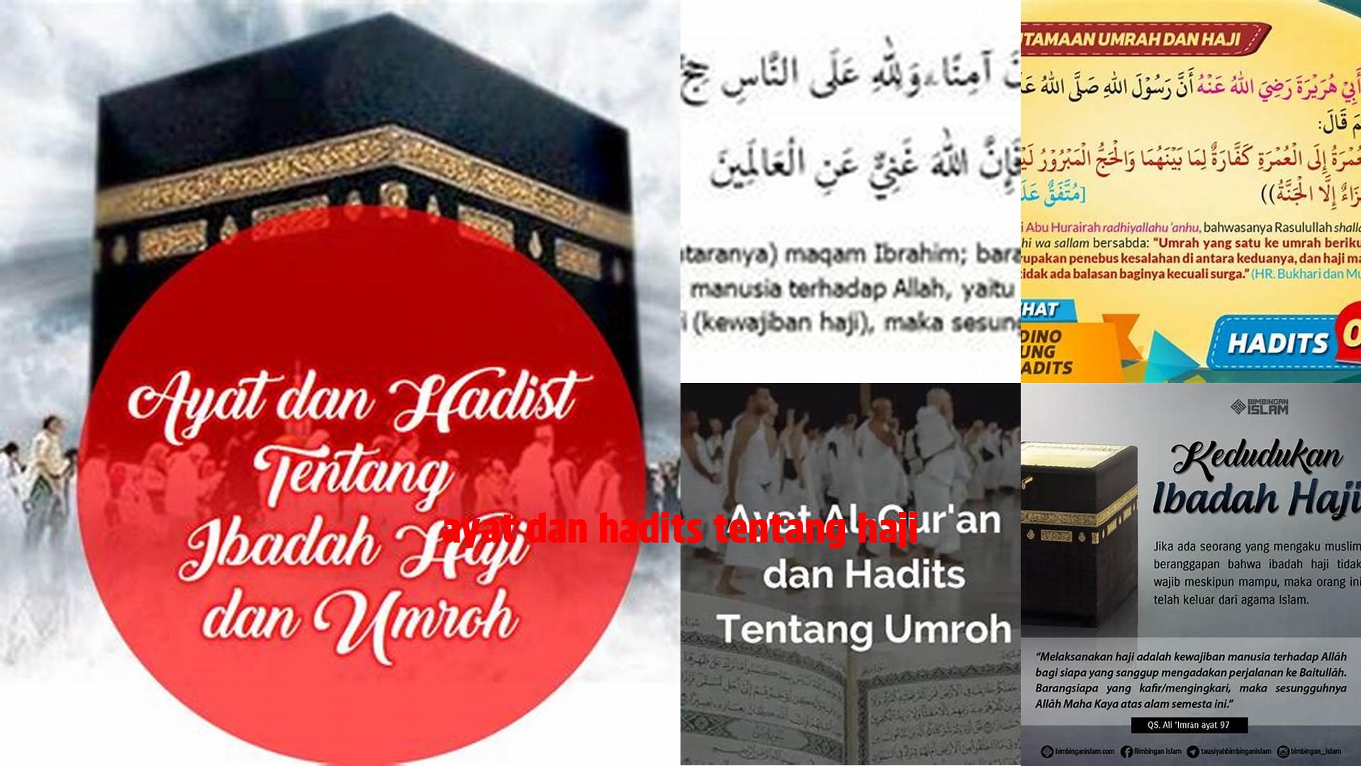 Ayat Dan Hadits Tentang Haji