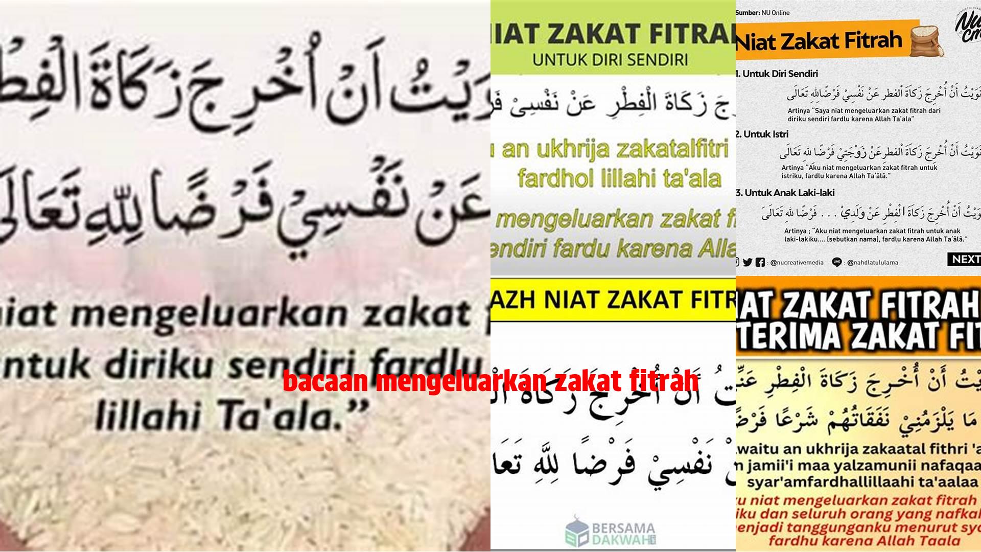 Panduan Lengkap Bacaan Mengeluarkan Zakat Fitrah