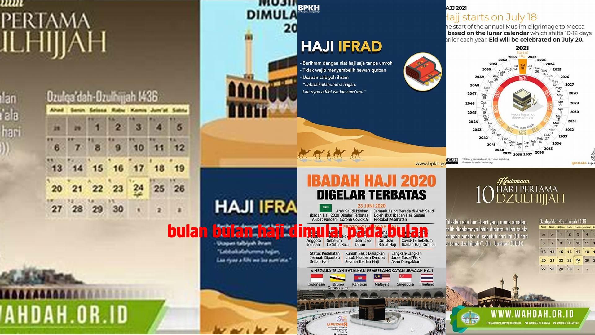 Tips Persiapan Haji: Bulan-bulan Haji Dimulai pada Bulan Apa?