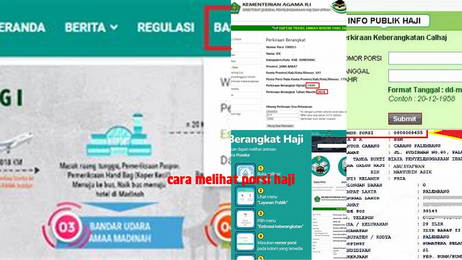 Cara Mudah Cek Porsi Haji Terbaru dan Akurat