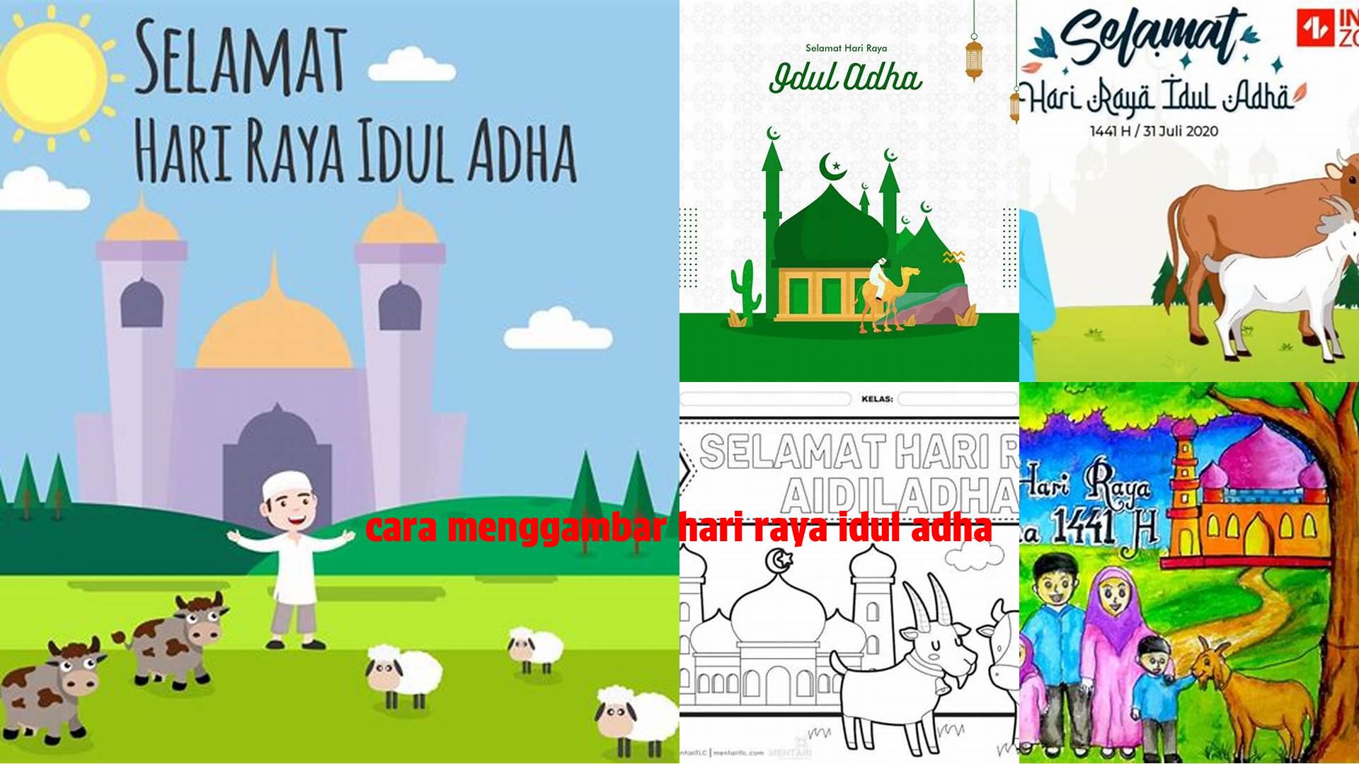 Cara Menggambar Hari Raya Idul Adha