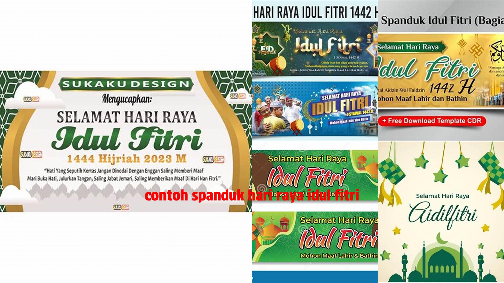 Contoh Spanduk Hari Raya Idul Fitri