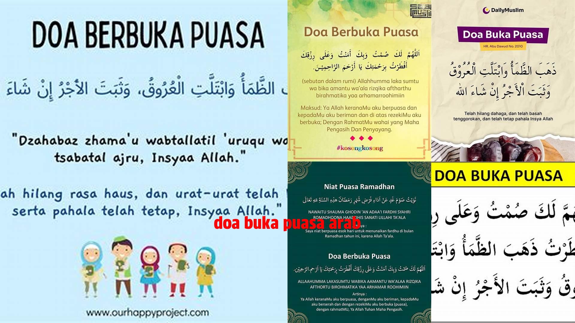 Doa Buka Puasa Arab