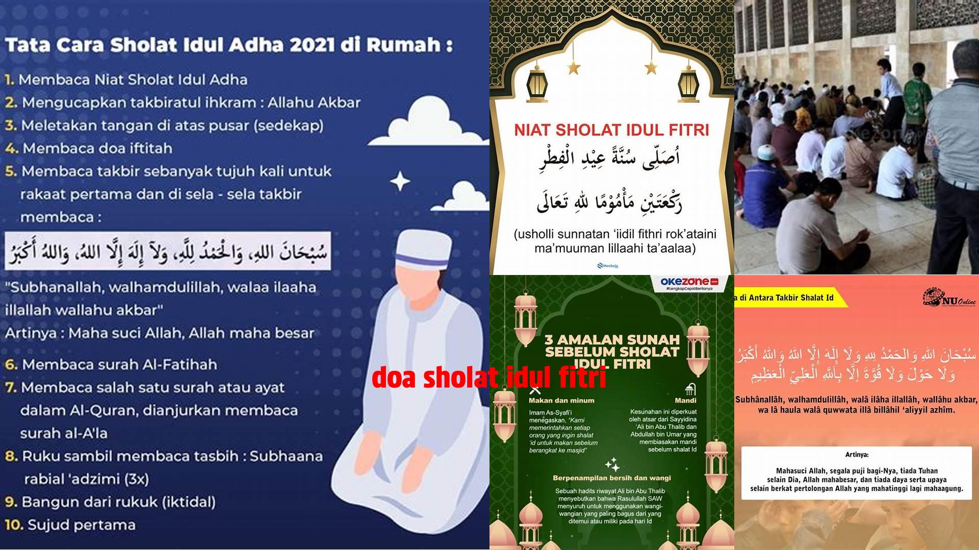 Doa Sholat Idul Fitri