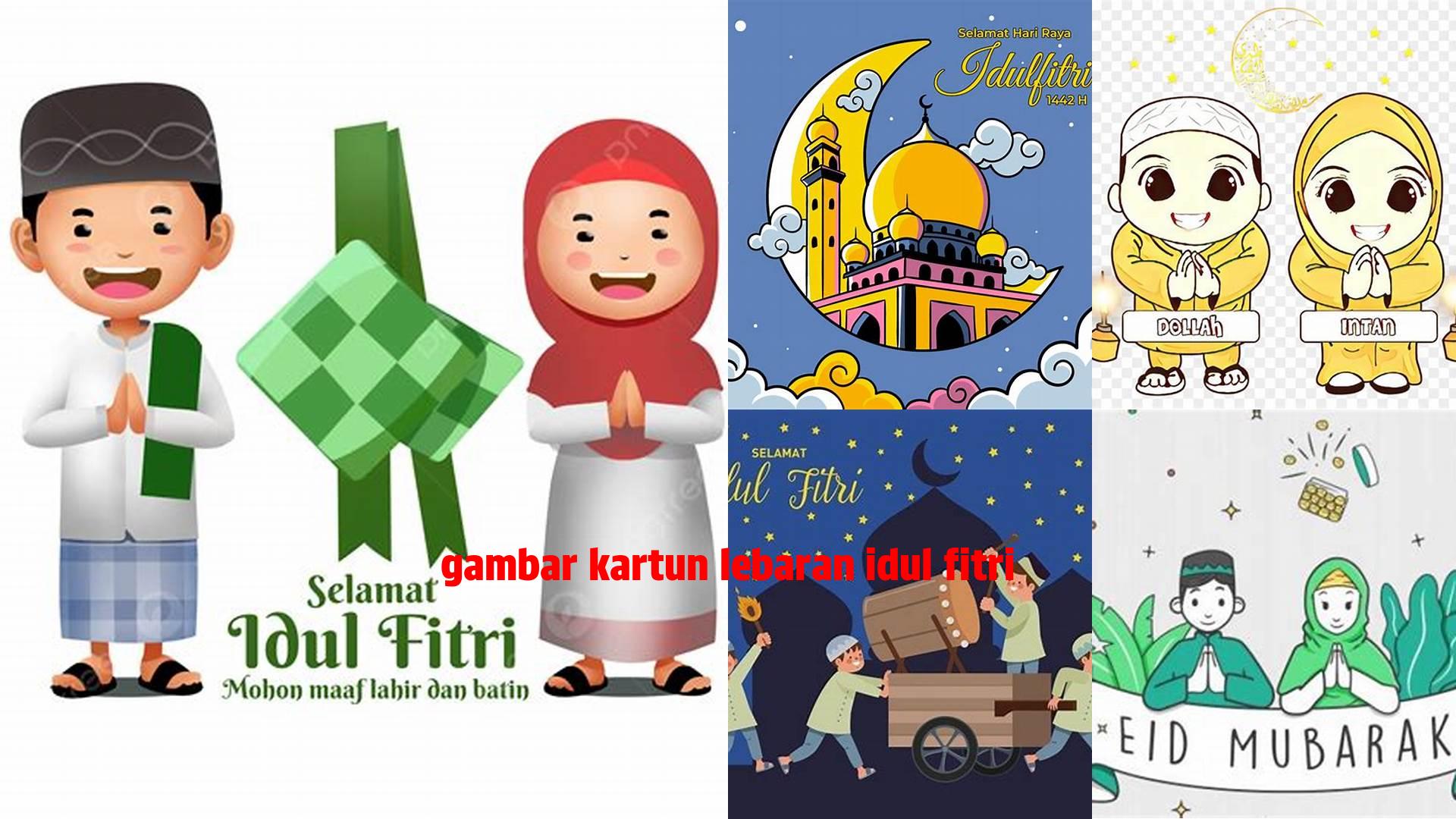 Gambar Kartun Lebaran Idul Fitri