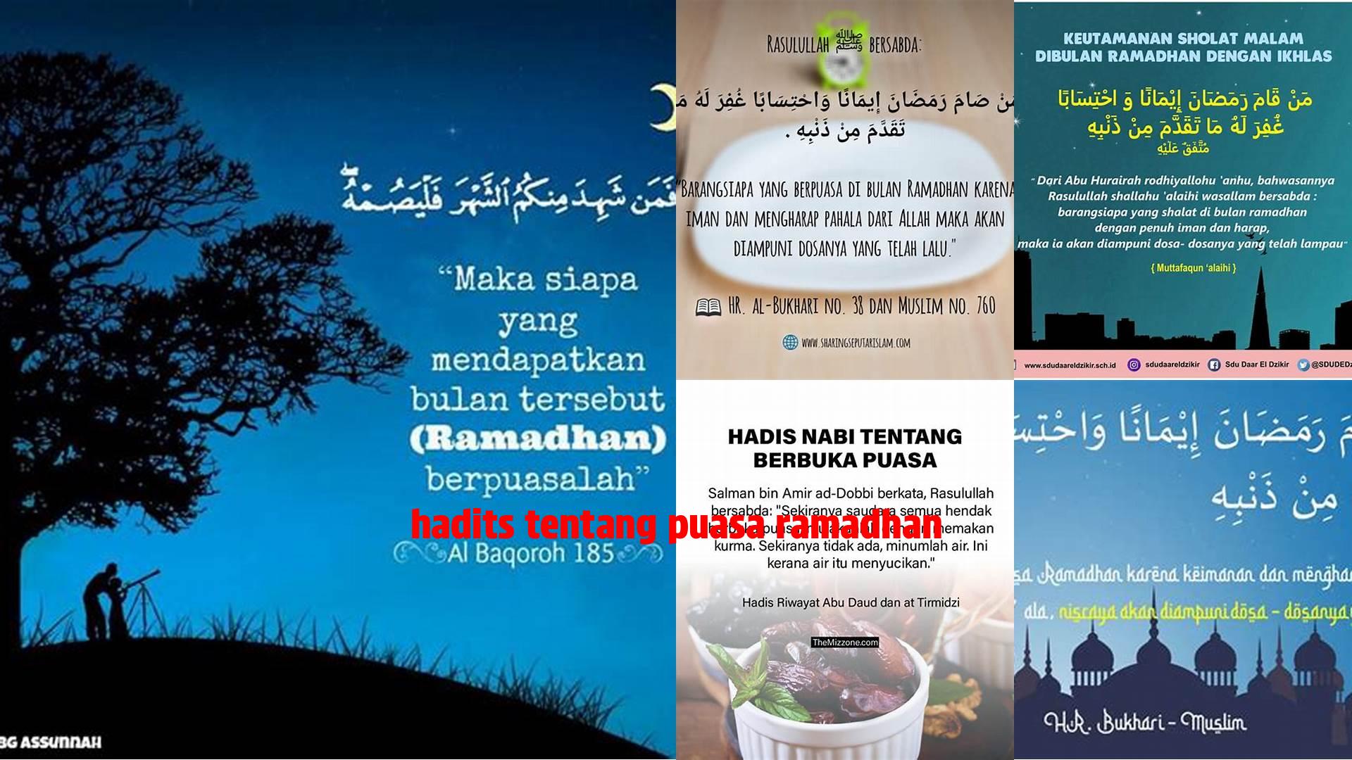 Hadits Tentang Puasa Ramadhan