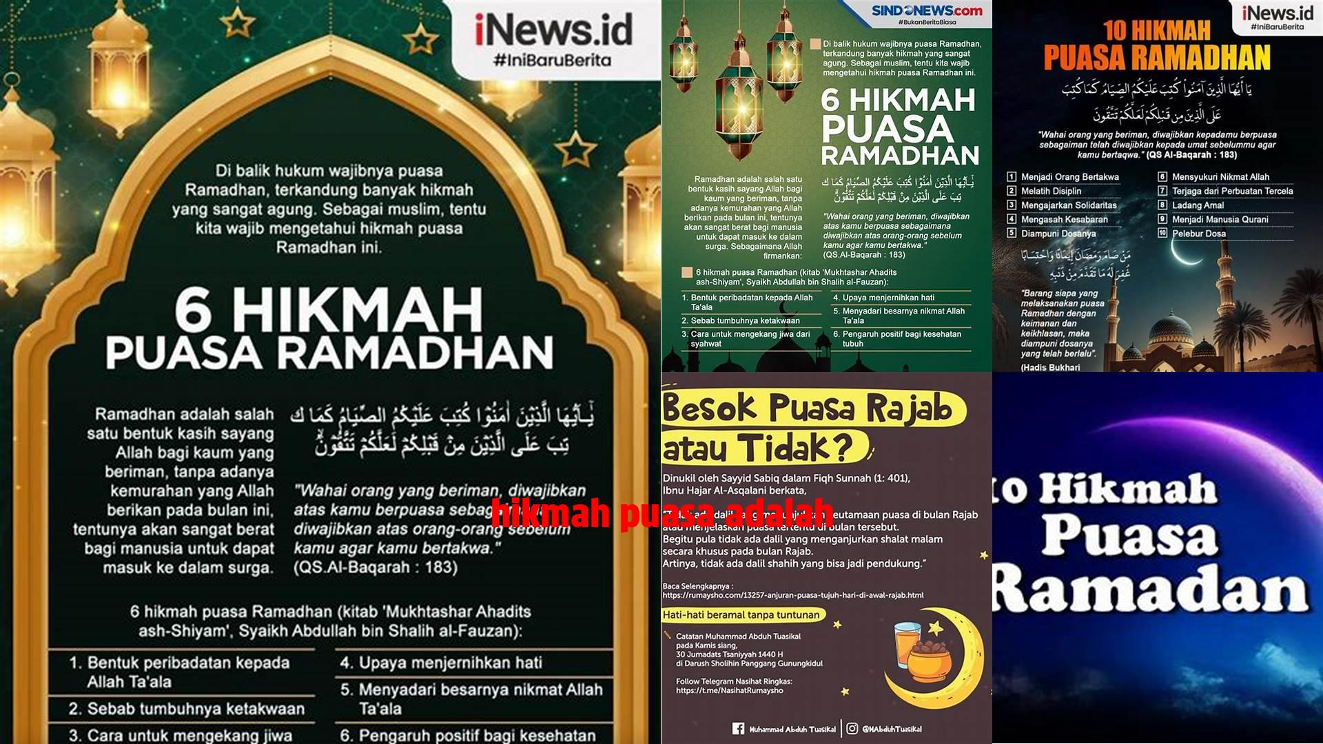 Hikmah Puasa Adalah