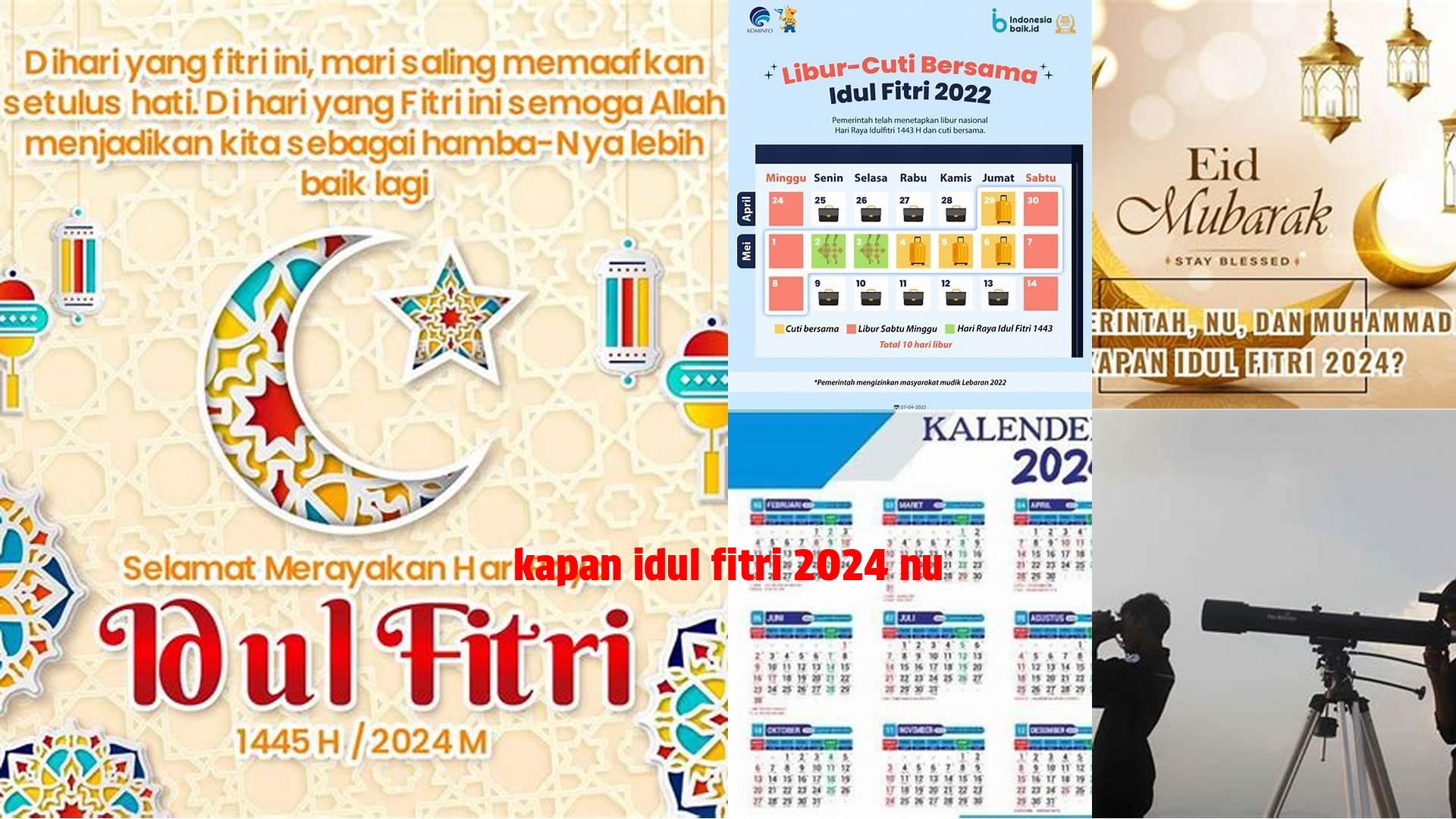 Kapan Idul Fitri 2024 Nu