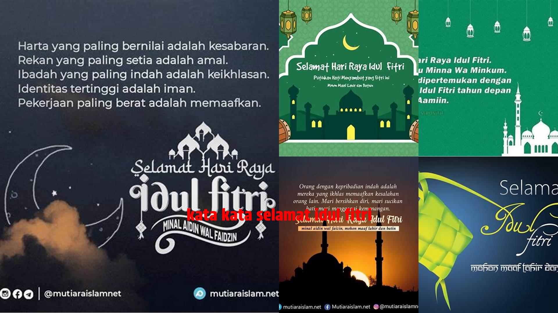 Kata Kata Selamat Idul Fitri