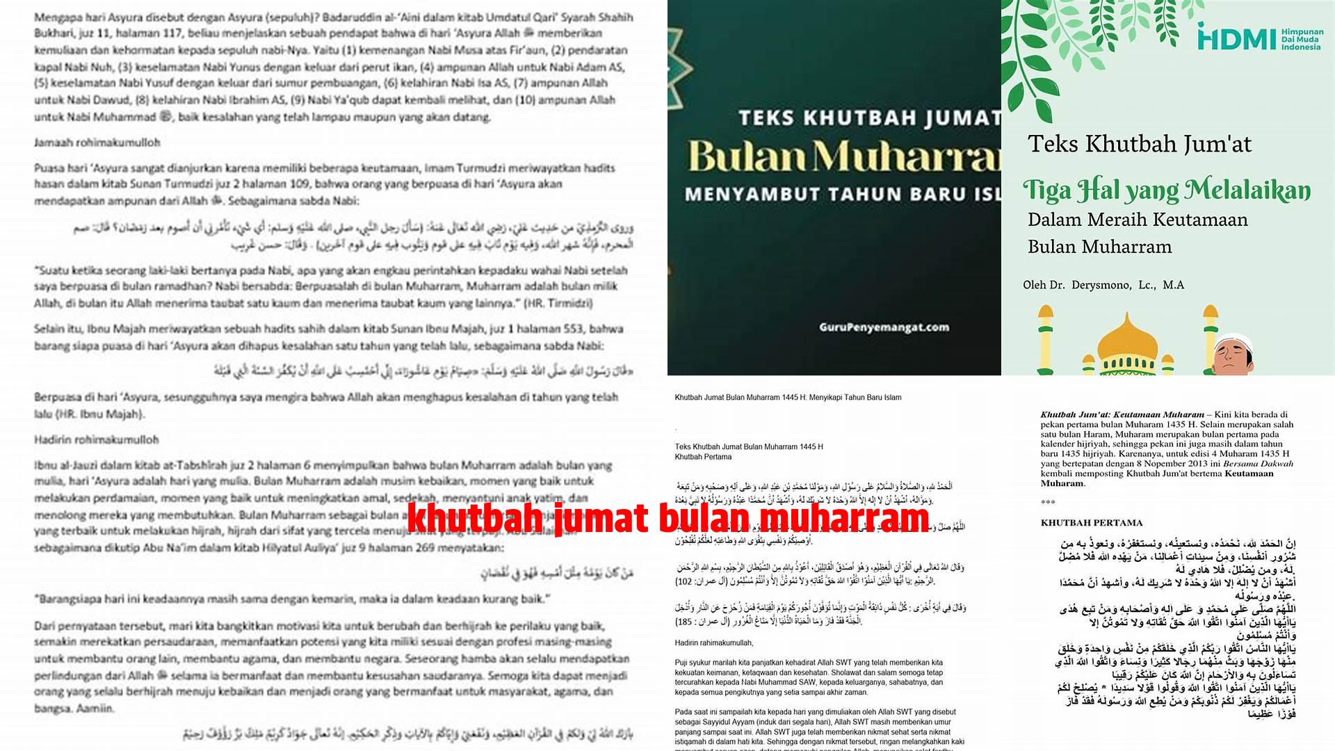 Panduan Lengkap Khutbah Jumat Bulan Muharram