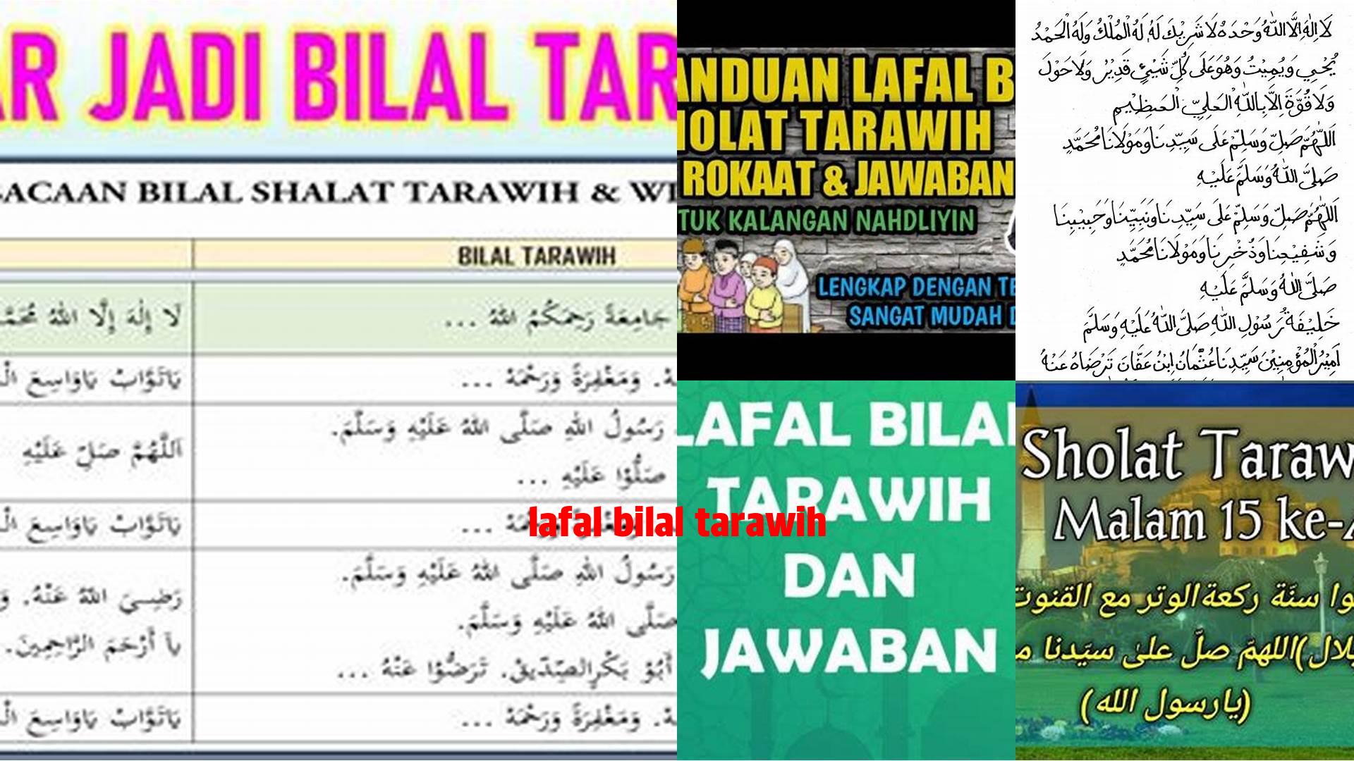 Lafal Bilal Tarawih