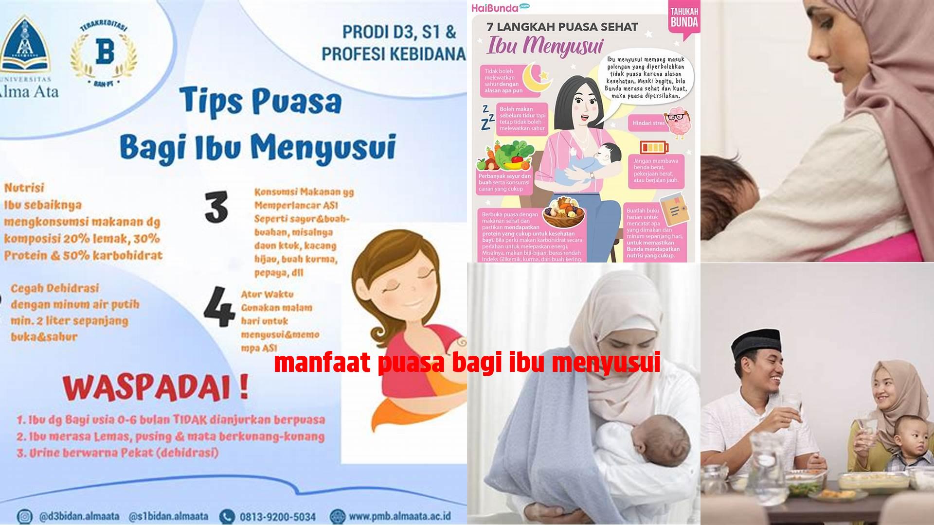 Manfaat Puasa Bagi Ibu Menyusui