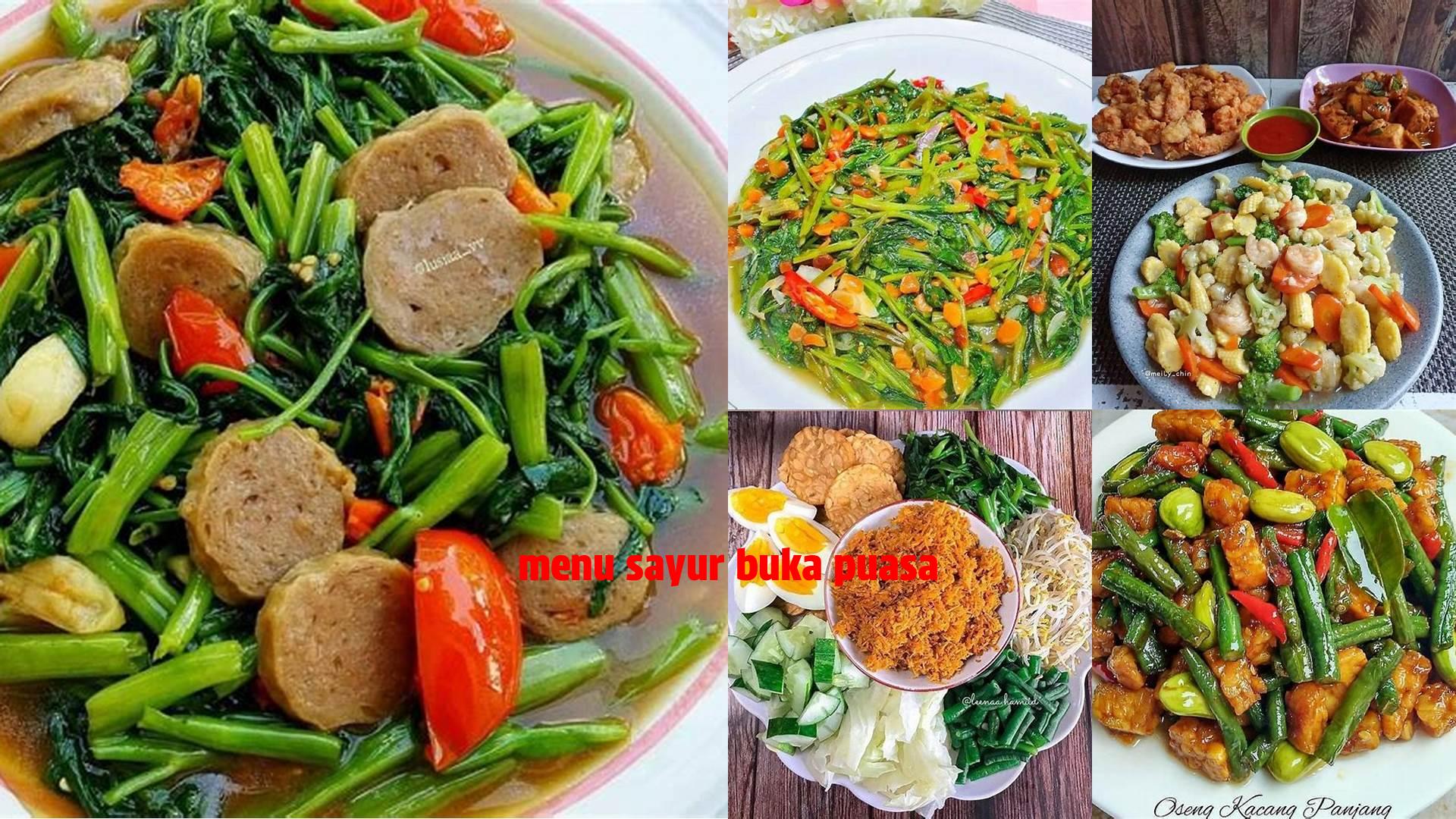 Menu Sayur Buka Puasa