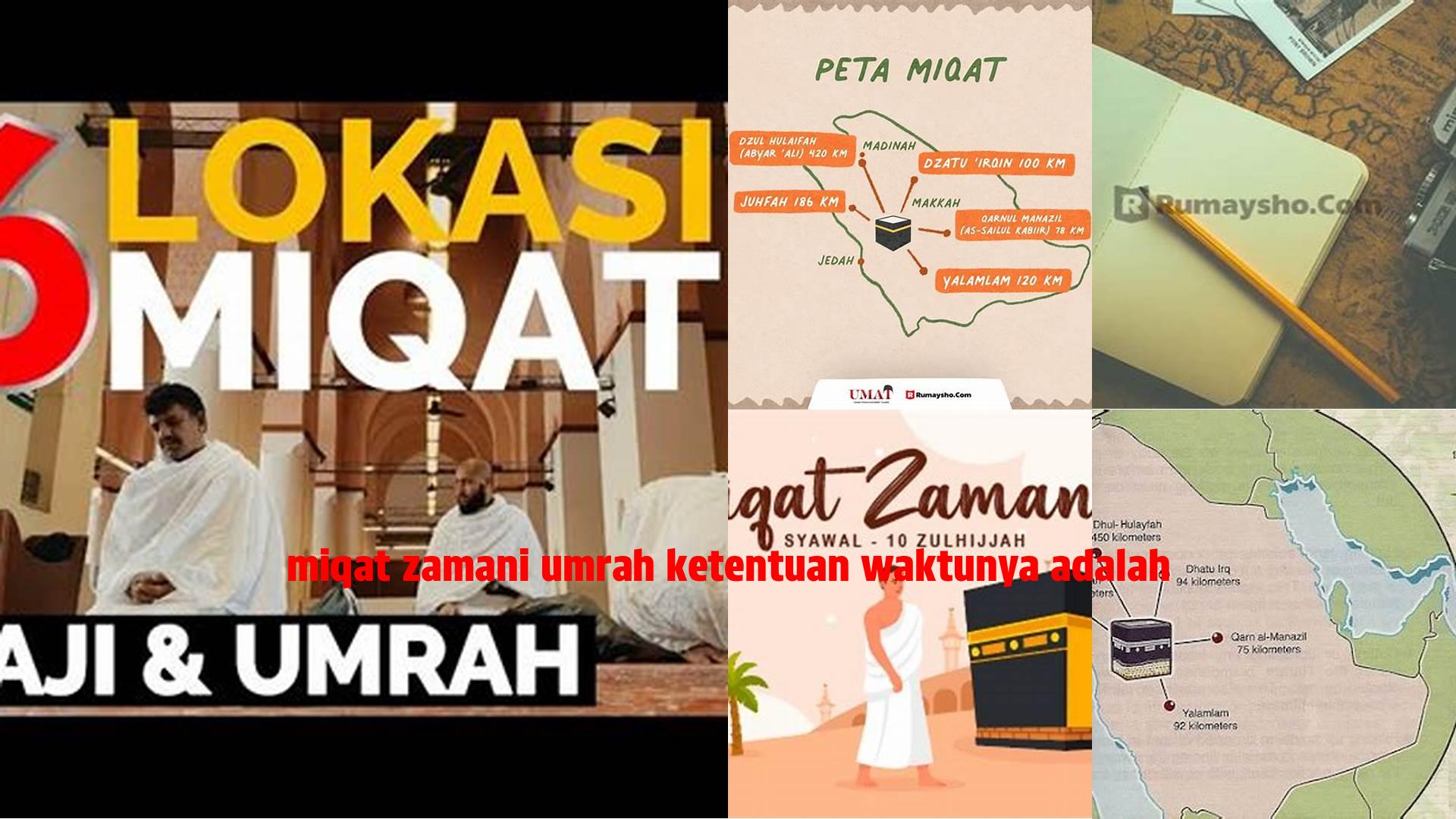 Miqat Zamani Umrah Ketentuan Waktunya Adalah