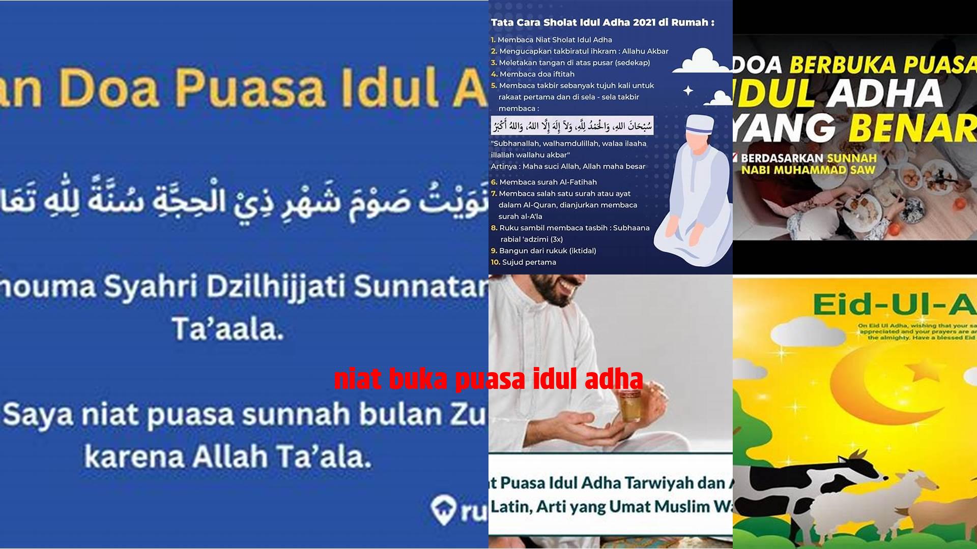 Niat Buka Puasa Idul Adha