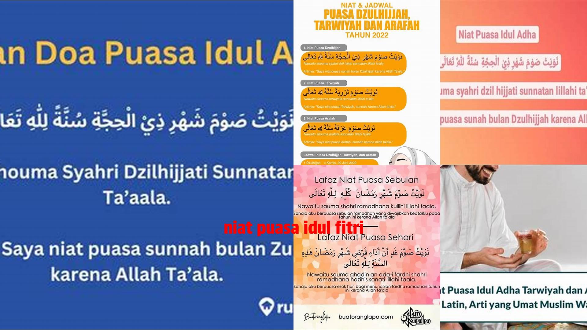 Niat Puasa Idul Fitri