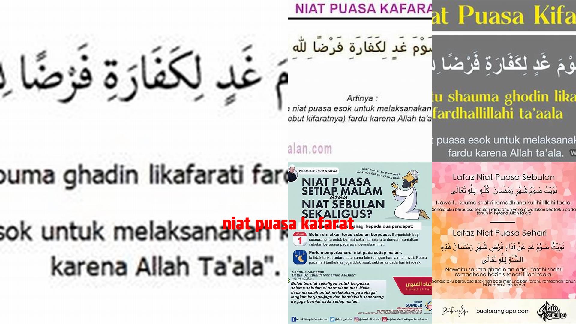 Niat Puasa Kafarat