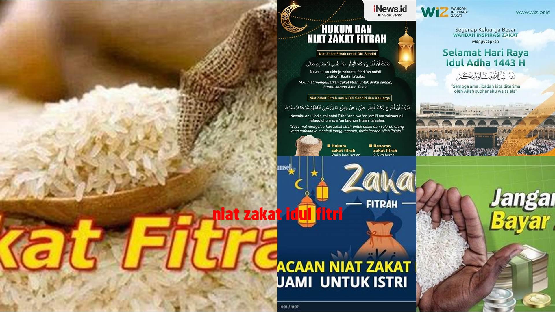 Niat Zakat Idul Fitri