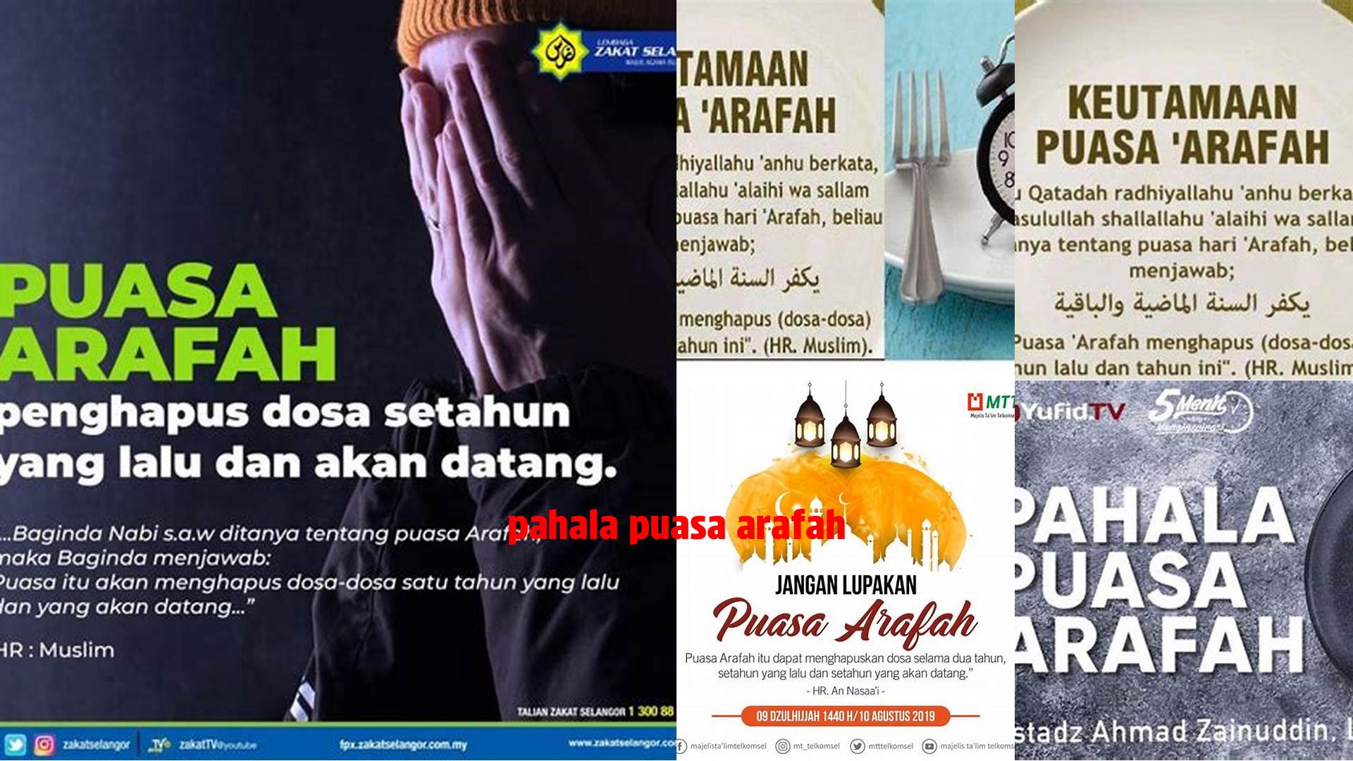 Pahala Puasa Arafah