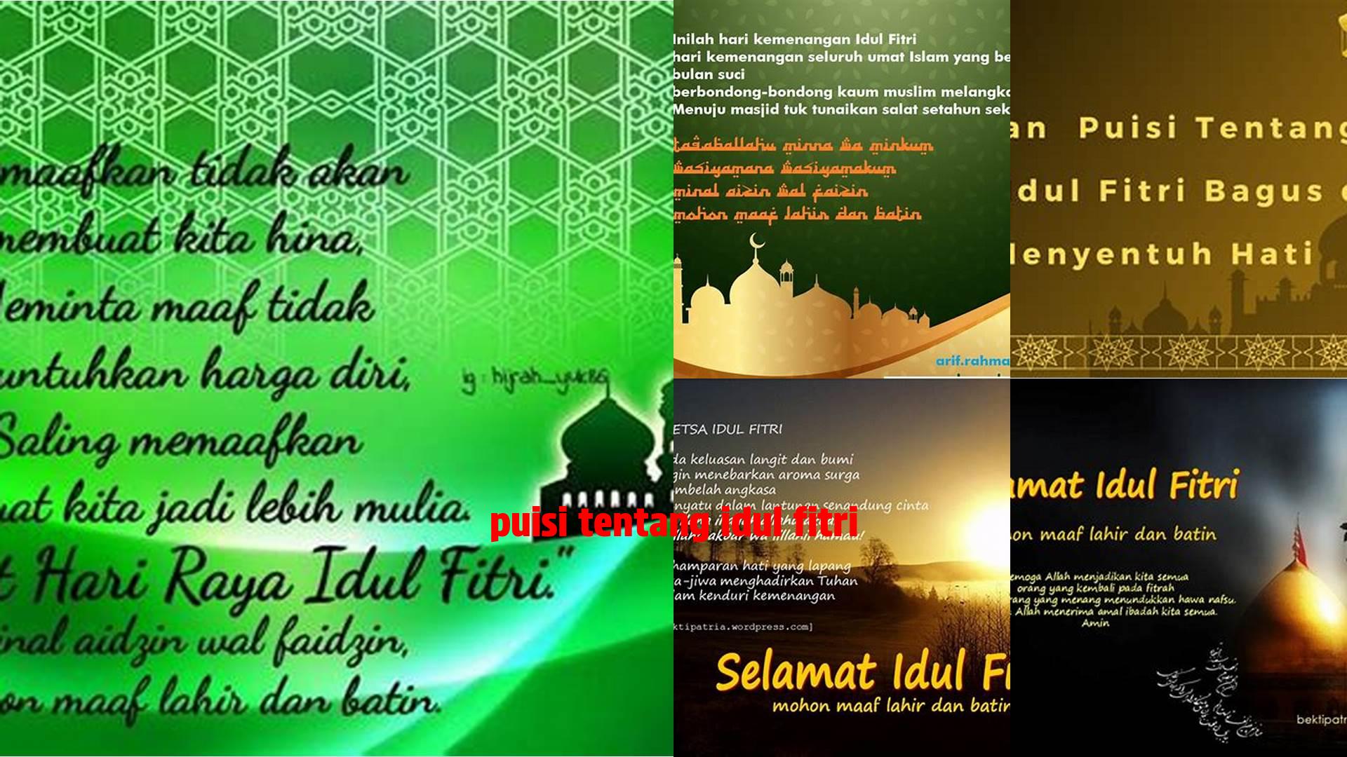 Puisi Tentang Idul Fitri