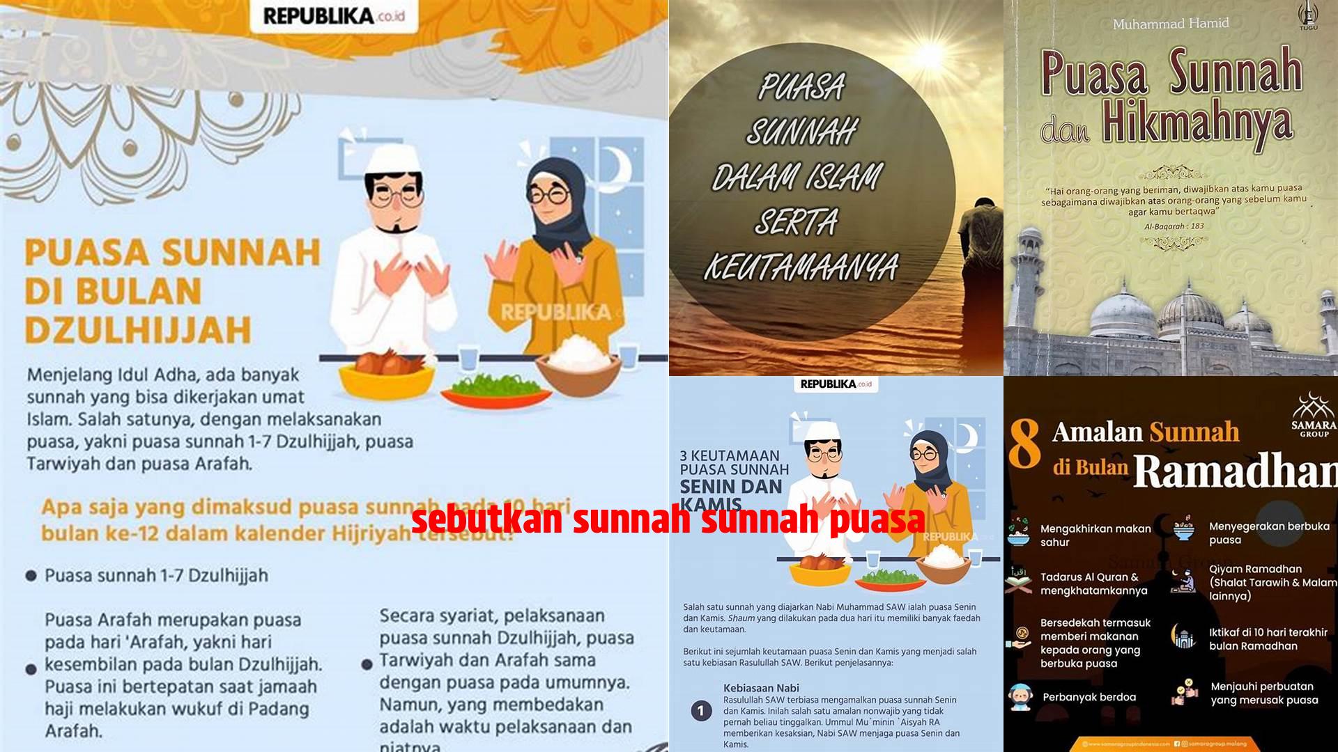 Sebutkan Sunnah Sunnah Puasa