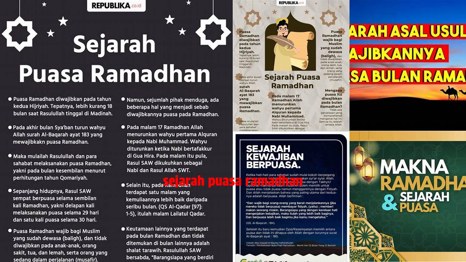 Sejarah Puasa Ramadhan