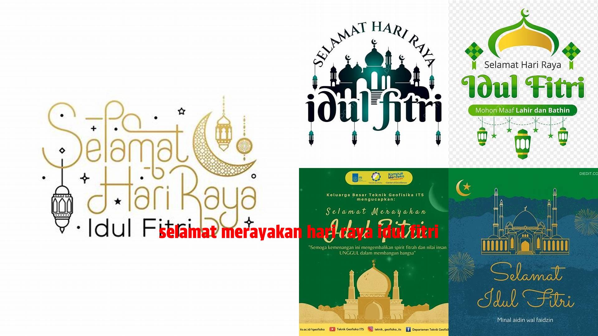 Selamat Merayakan Hari Raya Idul Fitri