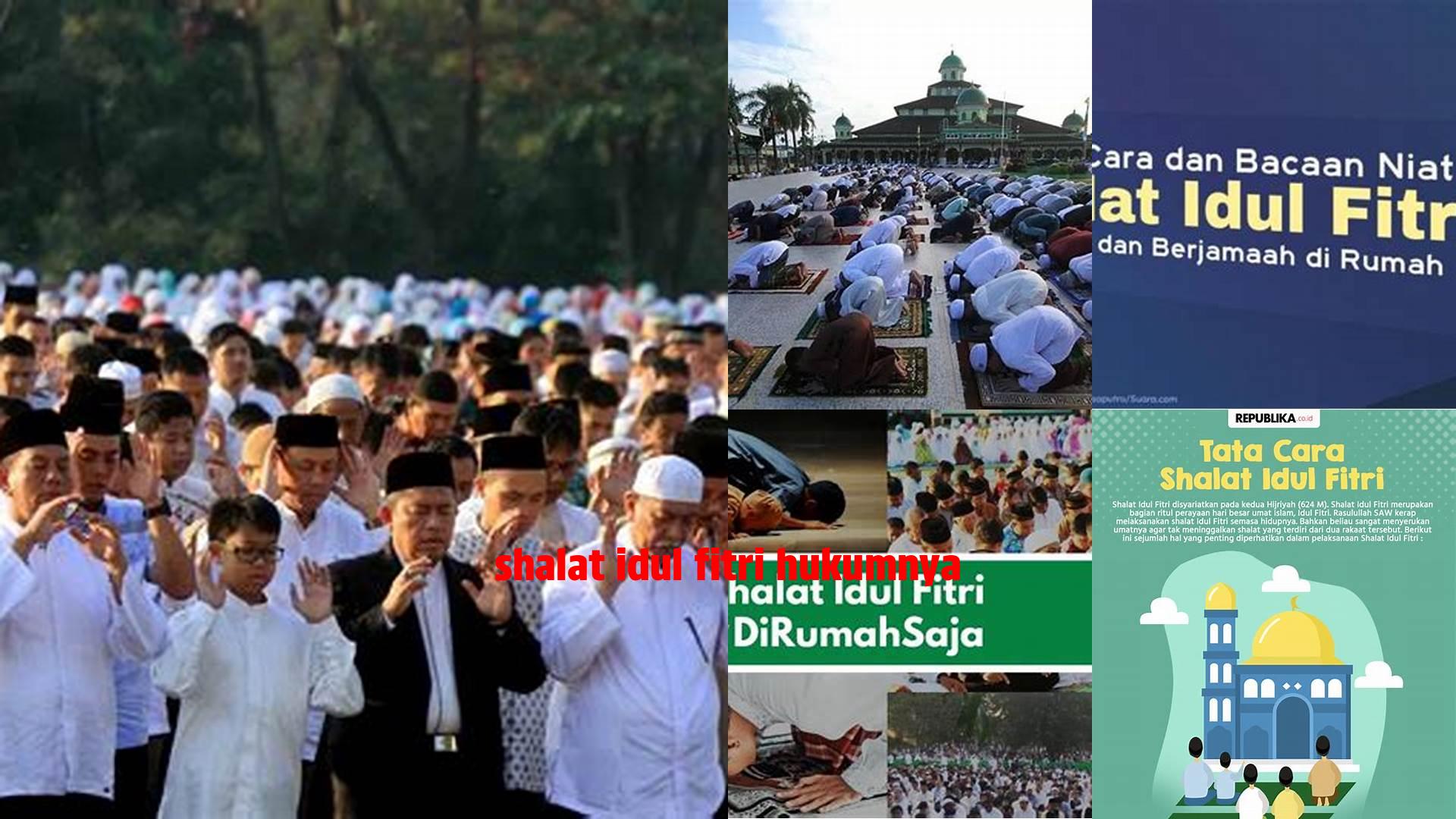 Shalat Idul Fitri Hukumnya