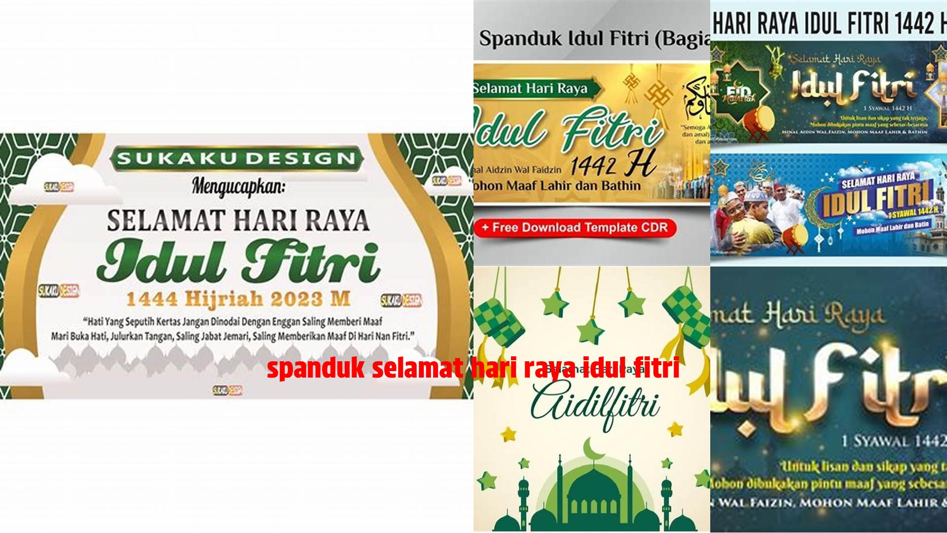 Spanduk Selamat Hari Raya Idul Fitri