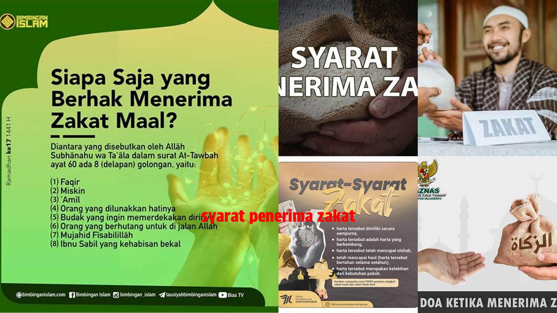 Syarat Tepat Penerima Zakat yang Wajib Diketahui