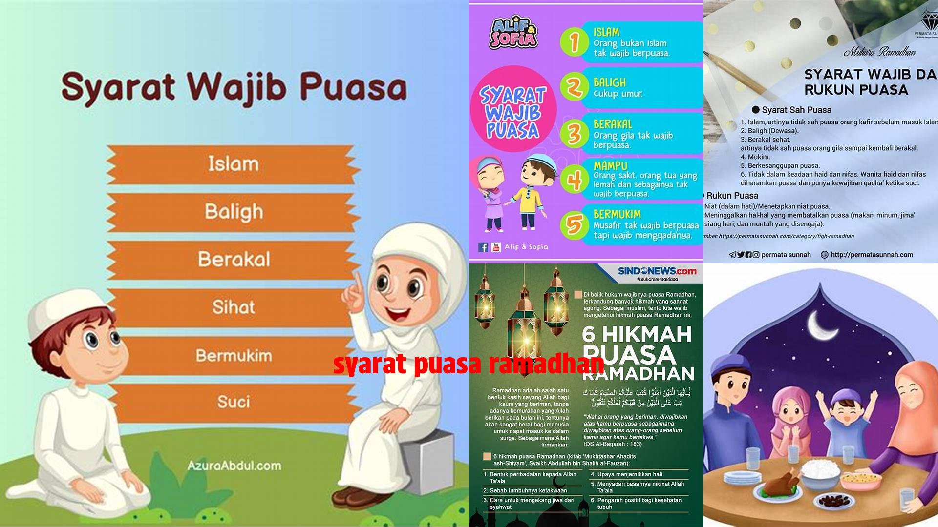 Syarat Puasa Ramadhan