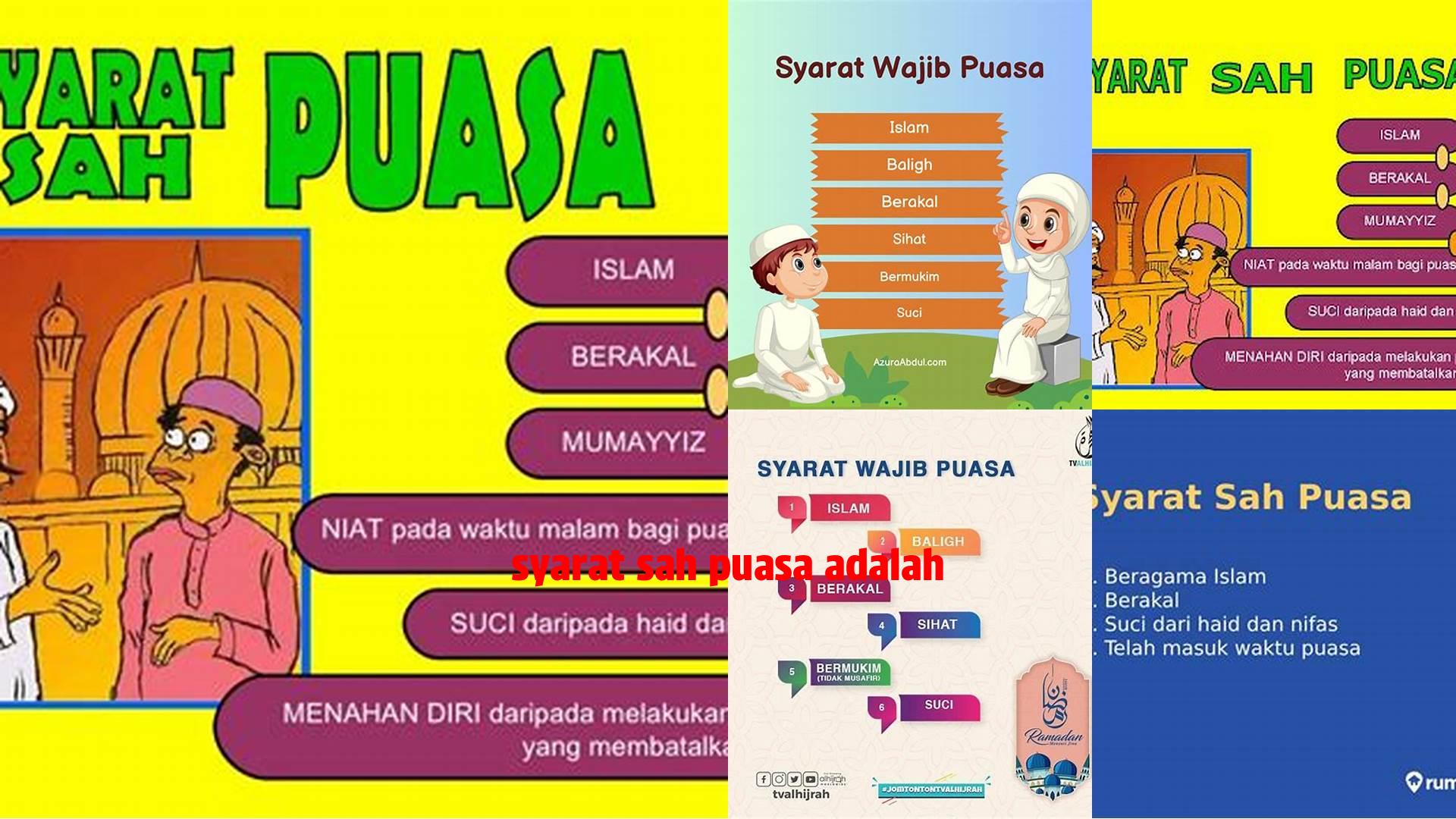 Syarat Sah Puasa Adalah