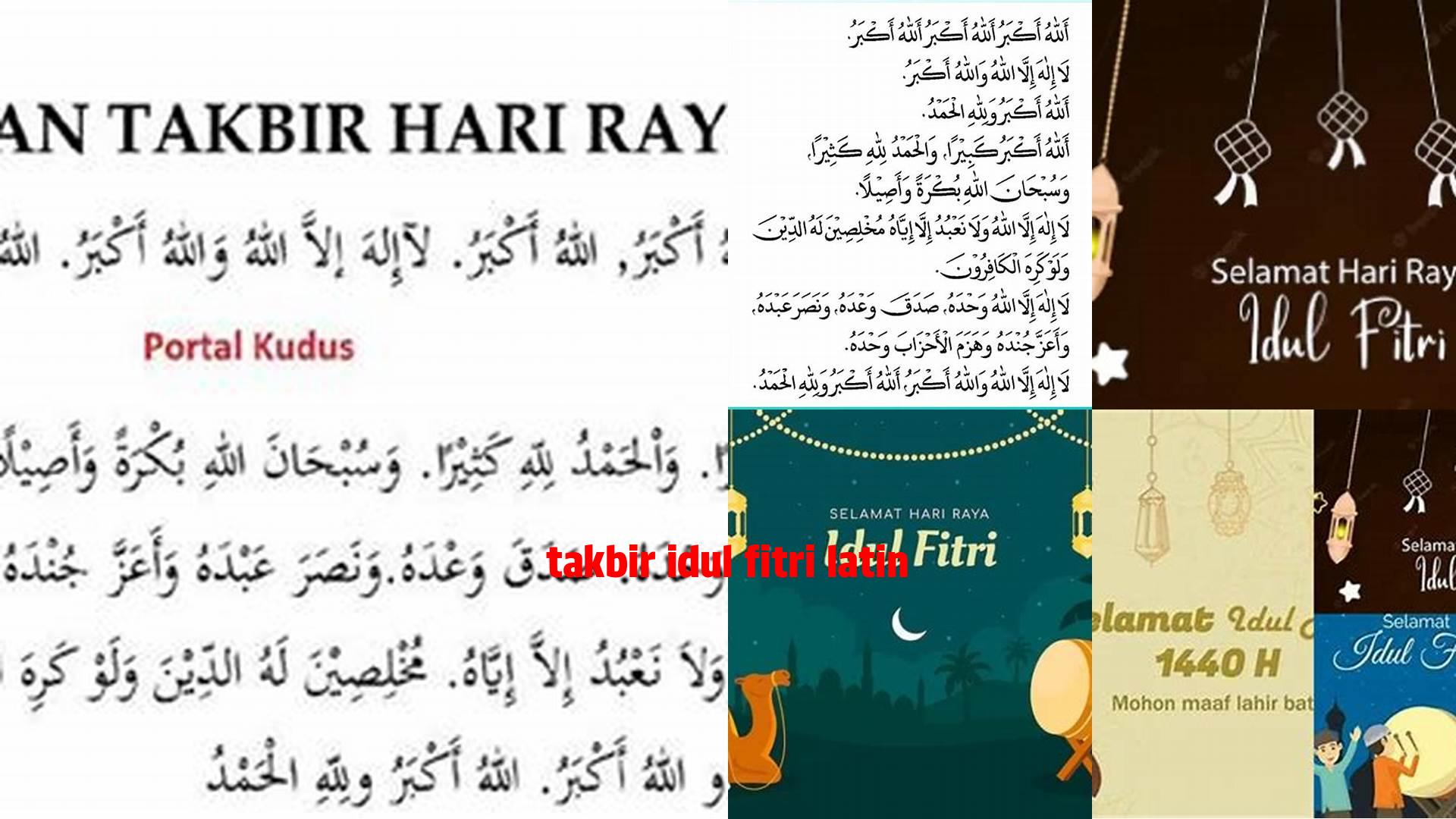 Takbir Idul Fitri Latin