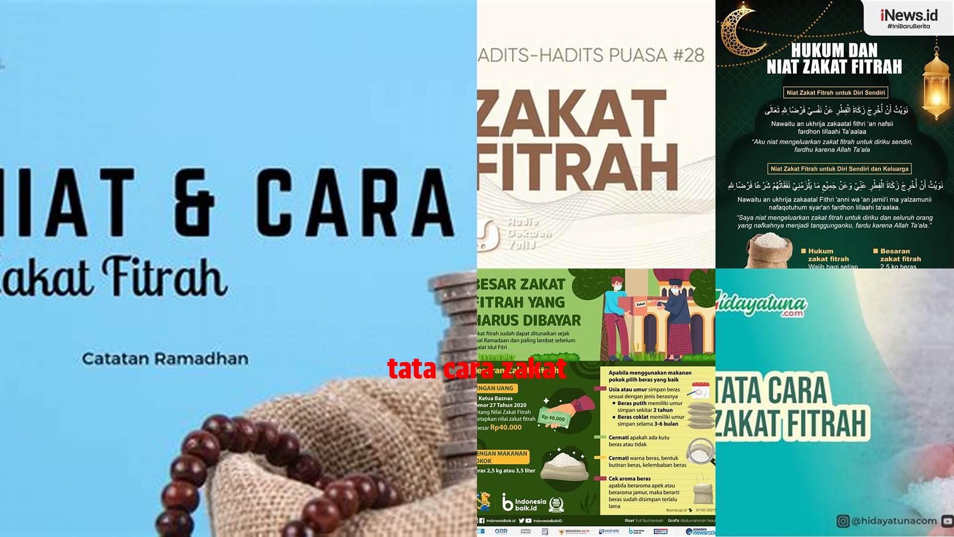 Tata Cara Zakat yang Benar dan Sah