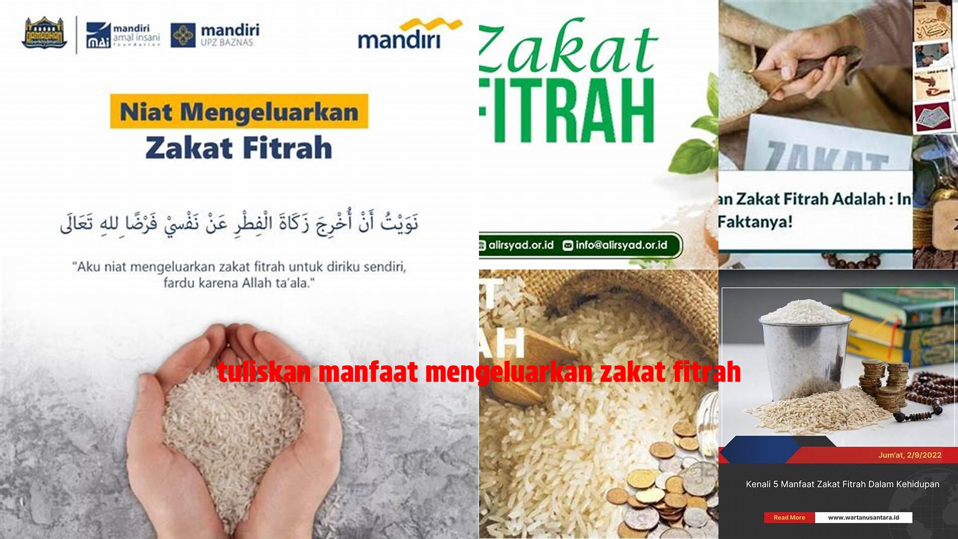 Panduan Manfaat Menunaikan Zakat Fitrah