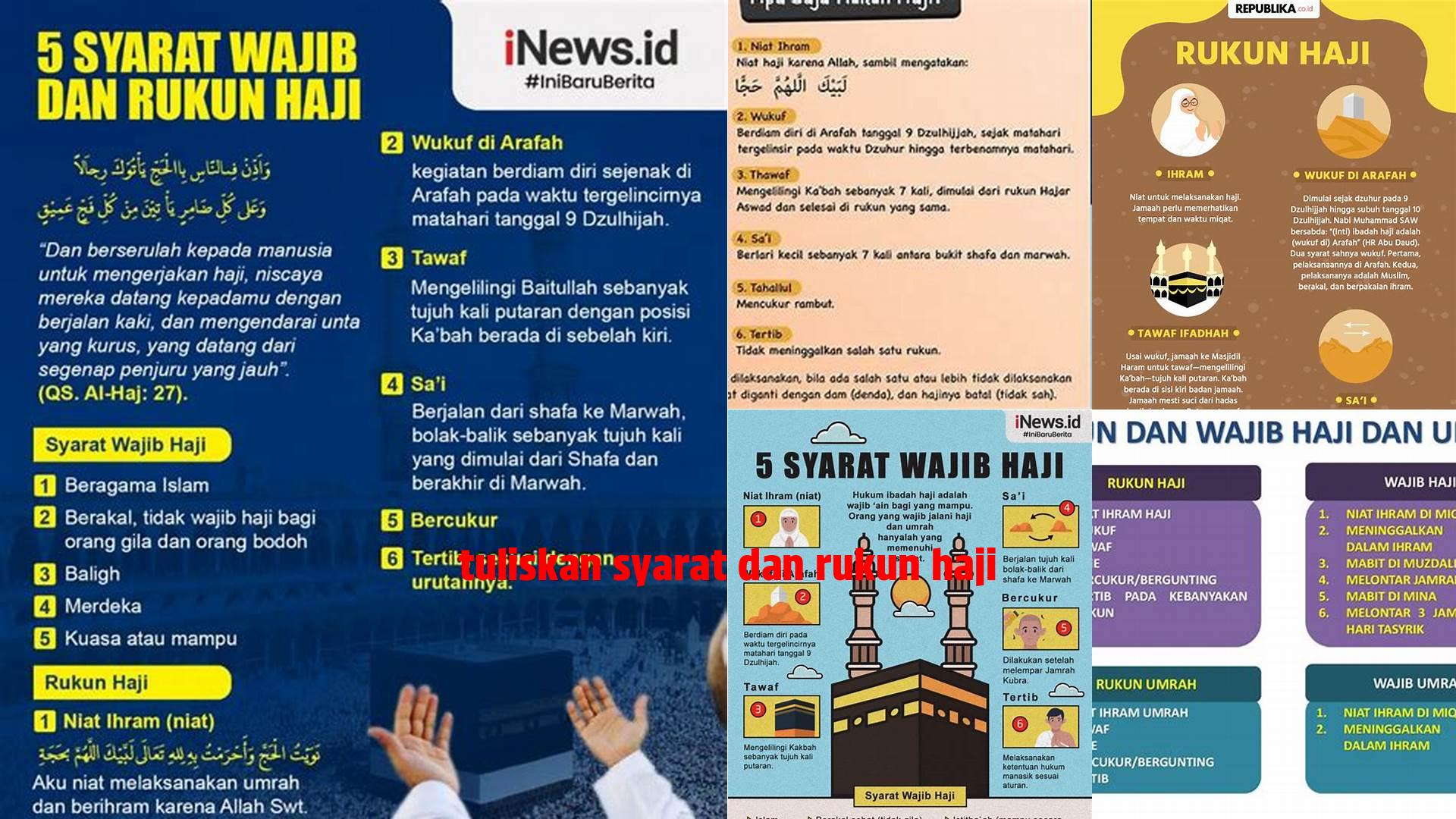 Langkah-langkah Lengkap Syarat dan Rukun Haji