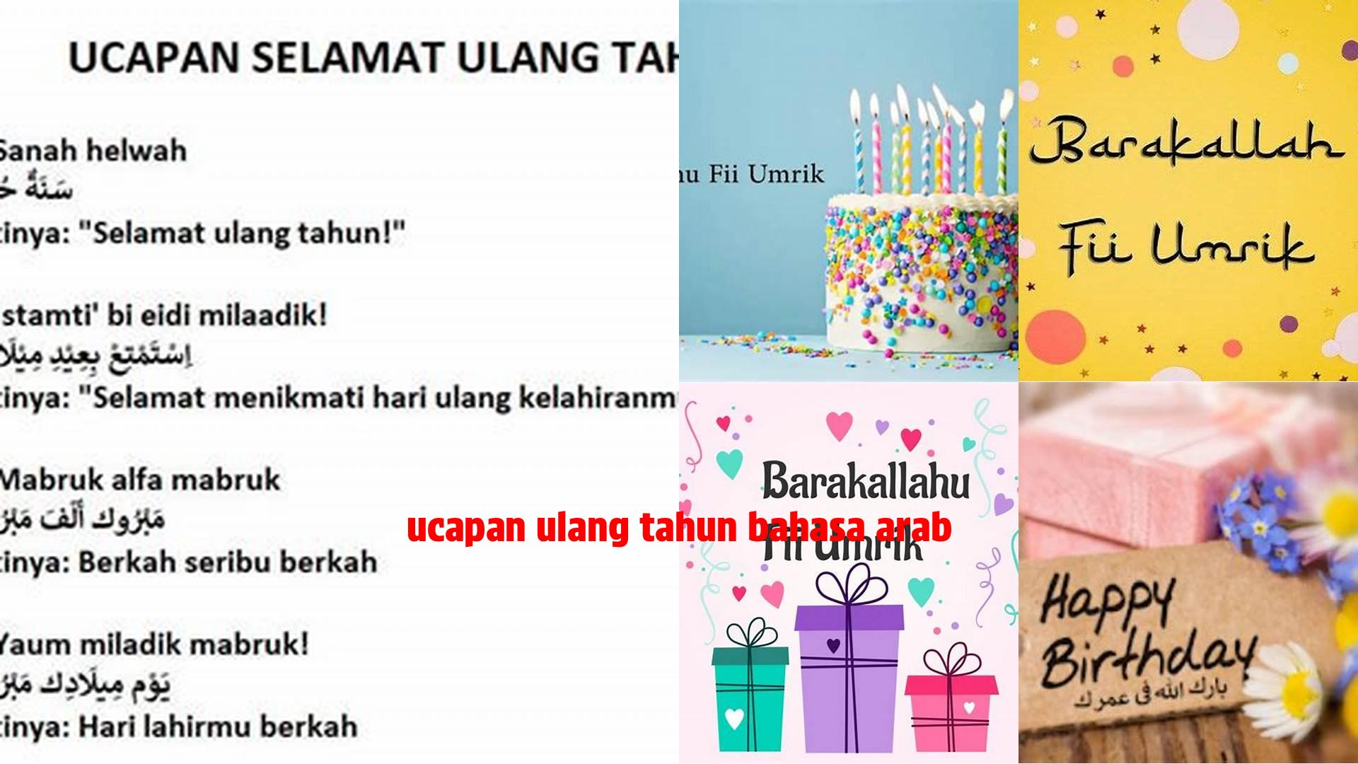 Tips Mengucapkan Ulang Tahun dalam Bahasa Arab yang Berkesan