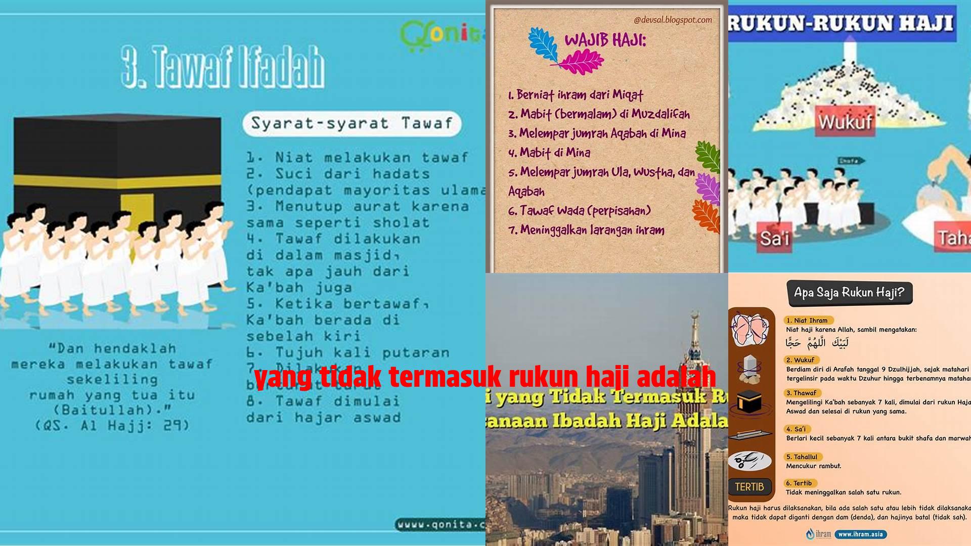 Yang Tidak Termasuk Rukun Haji, Wajib Tahu!