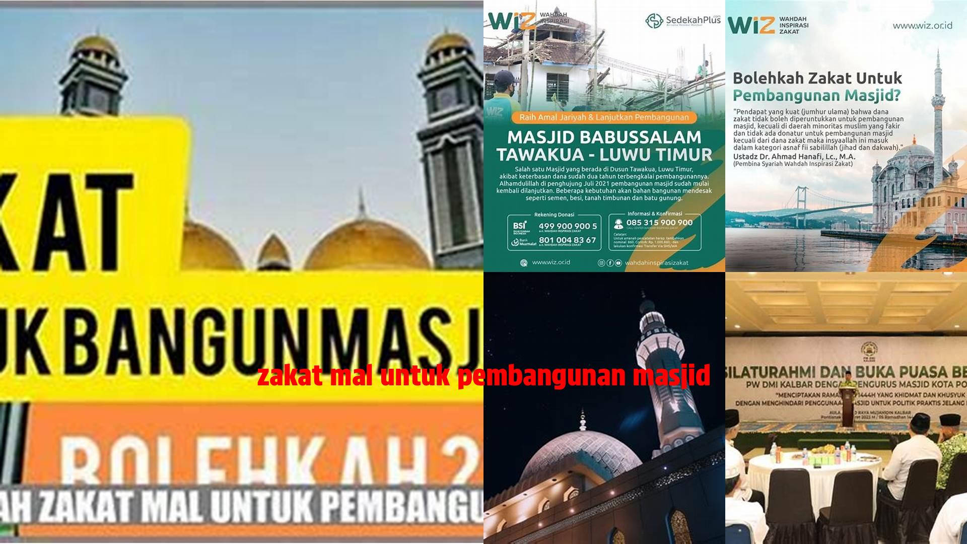 Panduan Zakat Mal untuk Pembangunan Masjid: Cara Berdonasi Tepat Sasaran