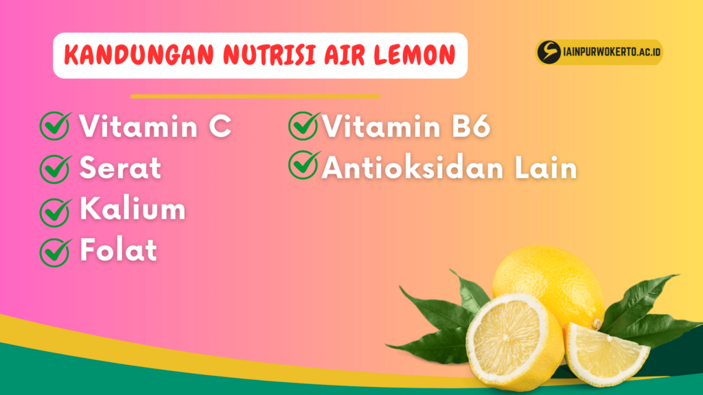 Kandungan Nutrisi Air Lemon