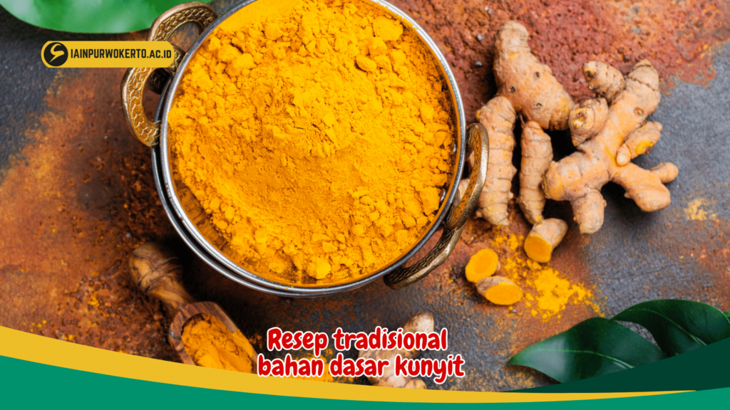 Resep tradisional  bahan dasar kunyit