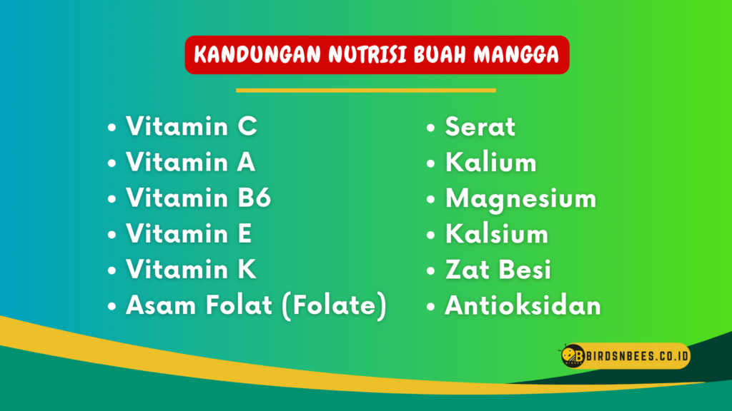 Kandungan Nutrisi Buah Mangga