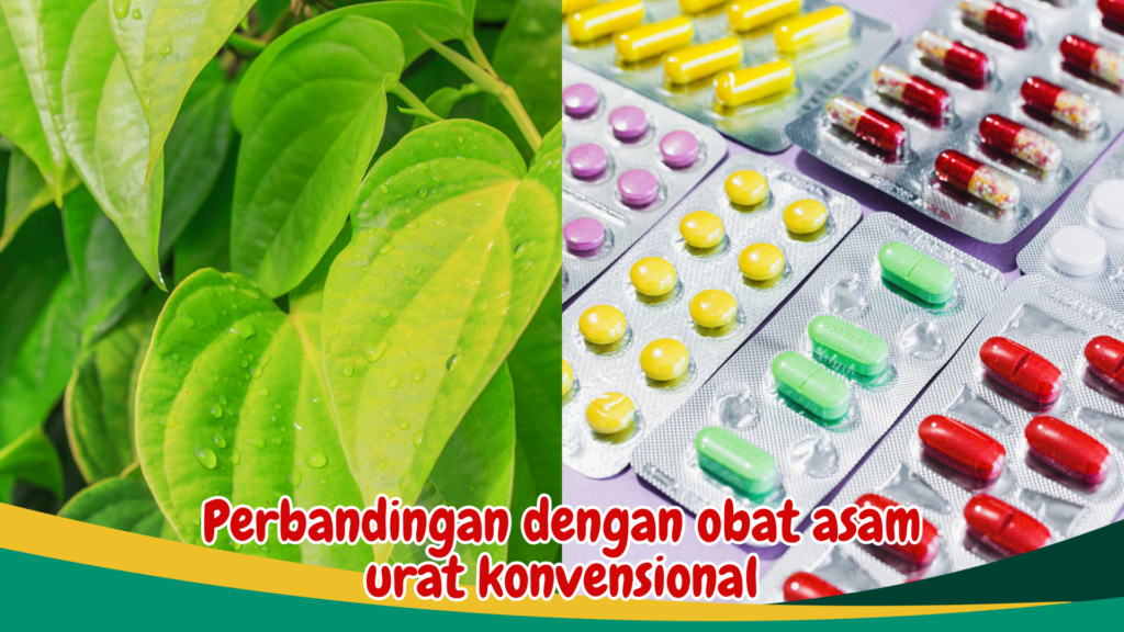 Perbandingan dengan obat asam urat konvensional