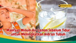 Manfaat Minum Air Lemon Sebelum Tidur untuk Meningkatkan Hidrasi Tubuh