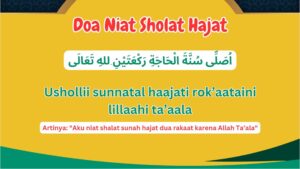 Doa Niat Sholat Hajat